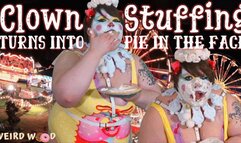 BBW Clown Stuffing Turns Into Pie in the Face Punishment - WMV