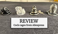 Review of 4 cock cages from Aliexpress | Chastity cage review
