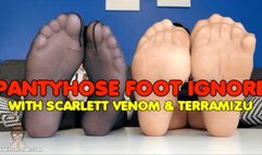 Pantyhose Foot Ignore - Scarlett Venom & TerraMizu - HD 720 WMV