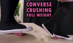 Cock Crushing Full Weight in High Converse Shoes (Edited Version) - TamyStarly - Bootjob, Shoejob, Ballbusting, CBT, Trampling, High Heels, Crush, Crushing