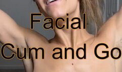 Massive Facial Cum Covered Slut Washes Up Your Cum