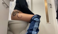 Toilet sitting episode 6 farting and pee sounds
