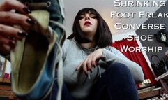 Shrinking Foot Freak Converse Shoe Worship - A POV Foot Fetish Fantasy featuring Jane Judge with Sweaty Socks, Humiliation, Femdom, Giantess, and Special Effects