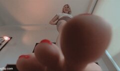 Real Giantess Blondi is gonna crush you VR4K