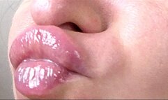 ssmelling lips miss brunette