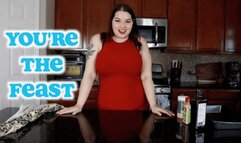 You’re the Feast - A same size vore scene featuring: housewives, cooking, vore chat, female domination, and POV - 1080 MP4
