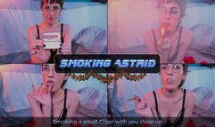 Smoking a small Cigar with you close up | Astrid ASMR