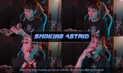 Getting my Makeup done while Chain-Smoking Camel | Astrid ASMR