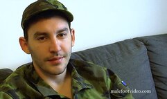 Czech Soldier Karlos Foot & Boot Teasing (MP4)