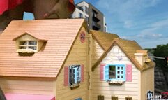 Sexy Giantess Cleans up Tiny Town