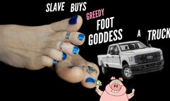 Slave Buys Greedy Foot Goddess A Truck - FinSlave For Goddess Brianna Kelly