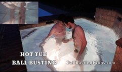 Ballbusting in the Hot Tub (Three Videos)