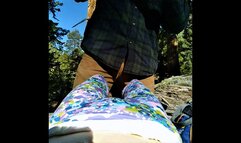 Outdoor diaper change and cummies