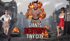 Growing giants DESTROY tiny city - Lalo Cortez and Vanessa (with Sweet Maria)