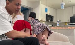 Our milky white soles are so tender, PLEASE don't tickle them! (Fuzzy Peach POV) - Full HD