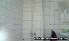 Cougar Spied At Home Shower By Hidden Camera Voyeur
