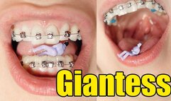 Giantess with Braces and very little you (720p)