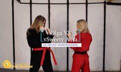 Olga VS Sweety Aura gi fight domination