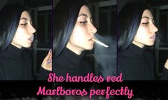 She Handles Red Marlboros Perfectly