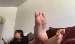 Goddess ignores you while showing off her feet - Lilith Taurean doesn’t care about you she would rather do some online shopping