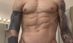 POV Post Workout Flexing Feeding Dirty Talk Moaning Masturbation Big Dick Muscle Hunk Hoss Kado Jerking Off