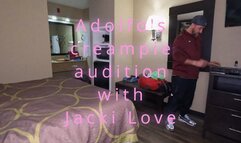 Adolfo's creampie audition with Jacki Love (1080p)
