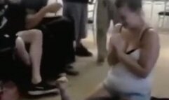 She gets dared to fuck in front of Friends