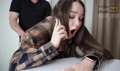 My stepbrother fucked me while I was talking to a guy on the phone Deluxe_Bitch