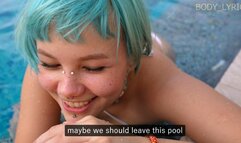 Stepsister in a new swimsuit seduced her stepbrother