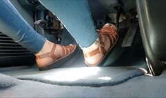 Driving brown sandals