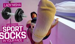 You will now get my stinky sports socks in your miserable face! ( Giantess Feet & Socke with Lady Nisha ) - 4K UHD MP4