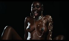REAL LIFE VORE - Black Goddess squirt over Veronica Leal and swallow her