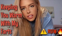 Keeping You Warm Farting Bare Assed on your Face and Mouth POV