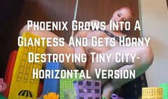 Phoenix Grows Into A Giantess And Destroys Tiny City- Horizontal 1080p