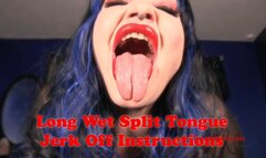 Long Wet Split Tongue Joi (mov)