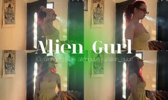 Smoking Marlboros 100 in a tiny dress while teasing | Alien Girl