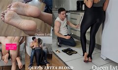 Queen Lytta Blond - Cuckold POV EP 11 - Sexy Cheating Hotwife Lytta blowjobs and fuck with the Plumber - FOOT POV - FOOT DOMINATION - FLIP FLOPS - KISS - CUCKOLD - CUCKOLD POV - FEMDOM - FOOT FETISH - BLOWJOB - SEX - CEI