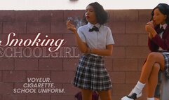Smoking Schoolgirl: OUTDOORS CANDID CLASSIC SMOKING IN 4K