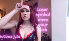 Loser symbol owns your cock