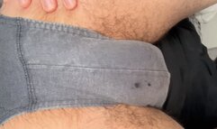 Sweaty lad makes you sniff his underwear and teases you with his crack and hole [VERBAL]
