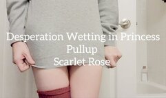 Desperation Wetting in Princess Pullup