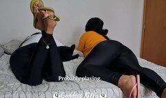 Kiffa and Vic makes Step-cousin clean mess and worship their flip flops because they are tired from party - FOOT WORSHIP - FOOT DOMINATION - SMELLY FEET - FOOT HUMILIATION - SWEATY FEET - TOE SUCKING - SOLES - STINKY FEET - BLACKMAIL-FANTASY - CUCKOLD - F