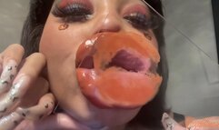 RubyDollLipz's XL Lips+Orange Glass Kisses