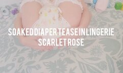 Soaked Diaper Tease in Lingerie