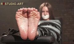 Lali - Her First Mummification and Tickling of Bare Feet (UHD 4K MP4)