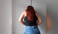 PAWG farting In jeans