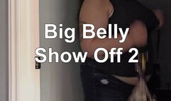 BBW Lolo - Big Belly Show Off Scenes Part 2 (Belly Button Play)