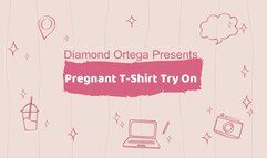 Pregnant T-Shirt Try On