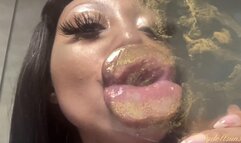 RubyDollLipz's XL Doll Lips+Gold Glass Kisses