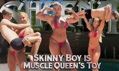 Sheena Skinny Boy Is Muscle Queen's Toy